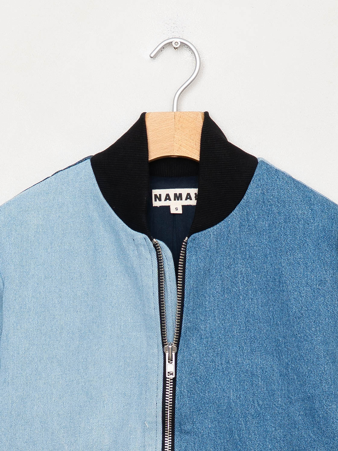 The Veda Denim Bomber Jacket - Small