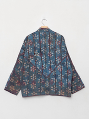 The Ladhiya Quilted Indigo Kantha Jacket Wholesale