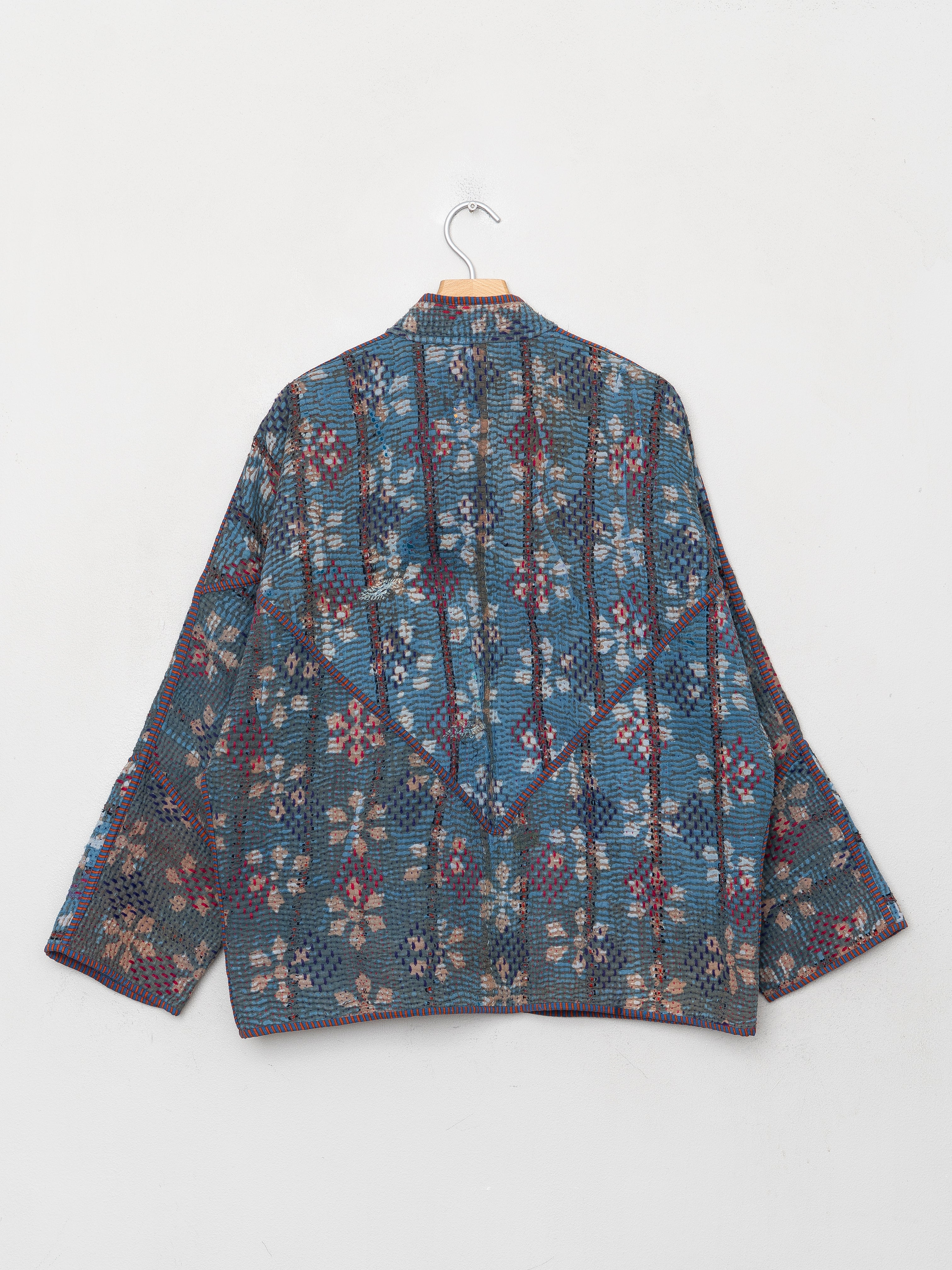 The Ladhiya Quilted Indigo Kantha Jacket Wholesale