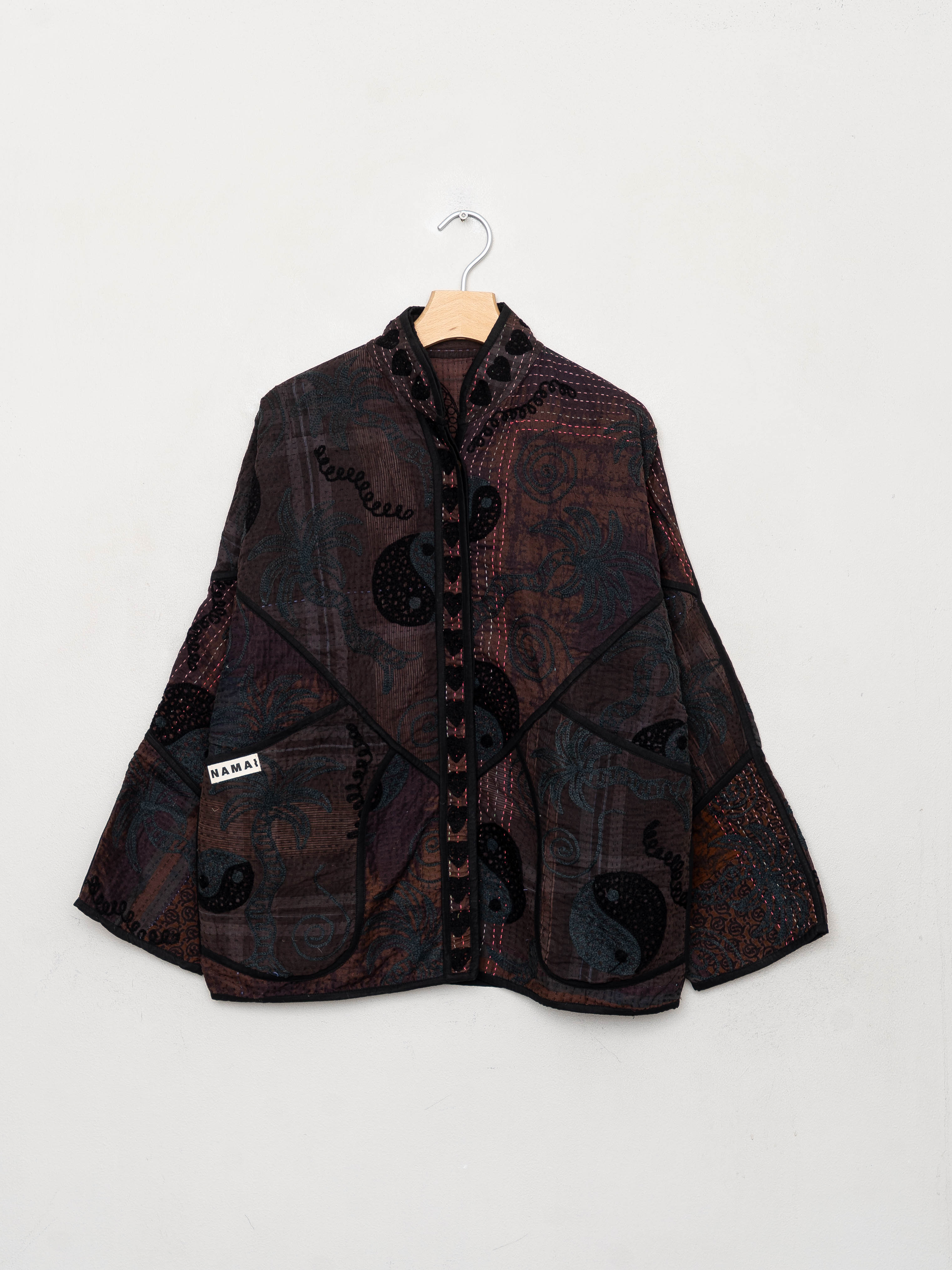 The Ladhiya Quilted Suzani Kantha Jacket