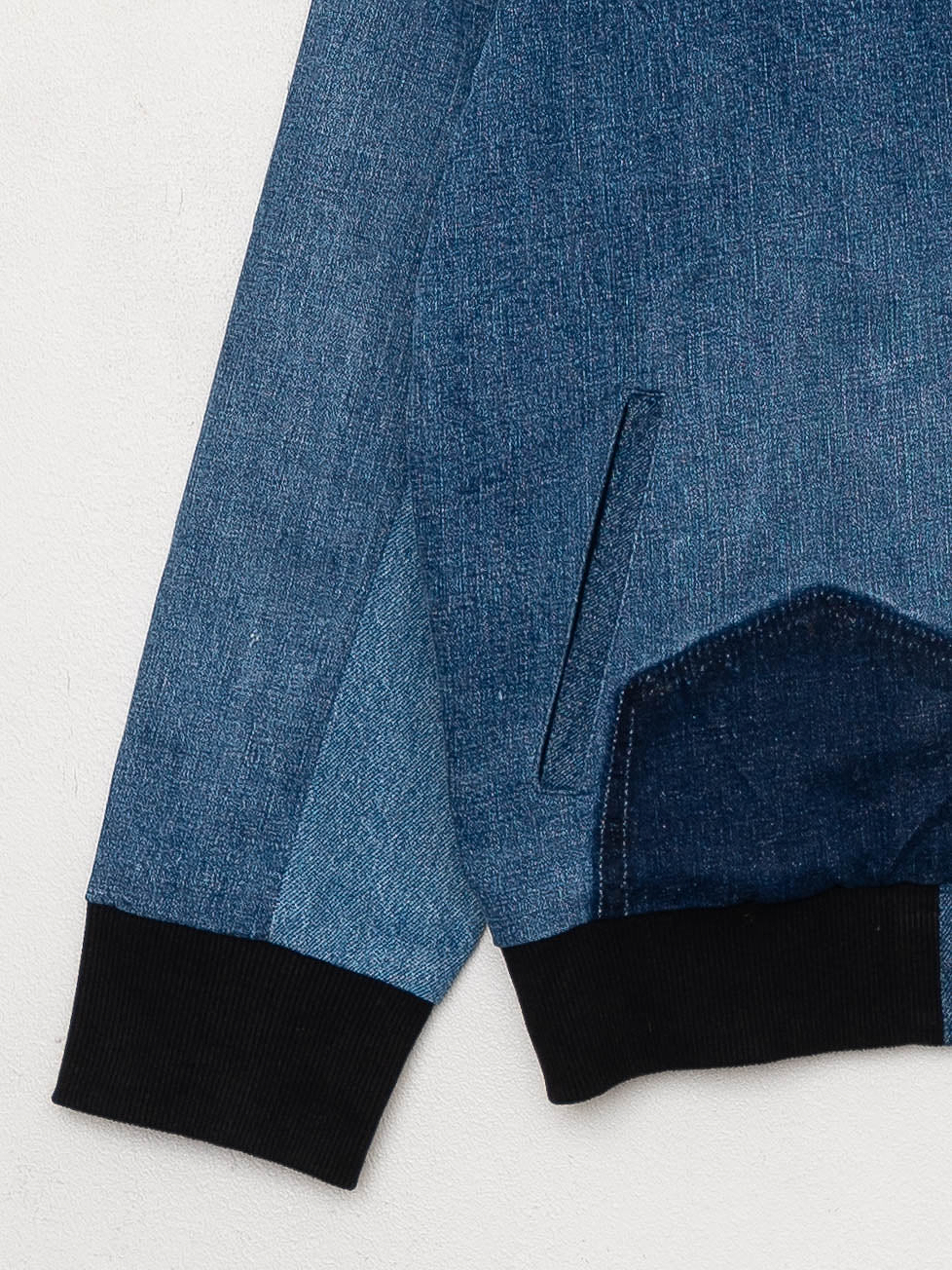 The Veda Denim Bomber Jacket - Small