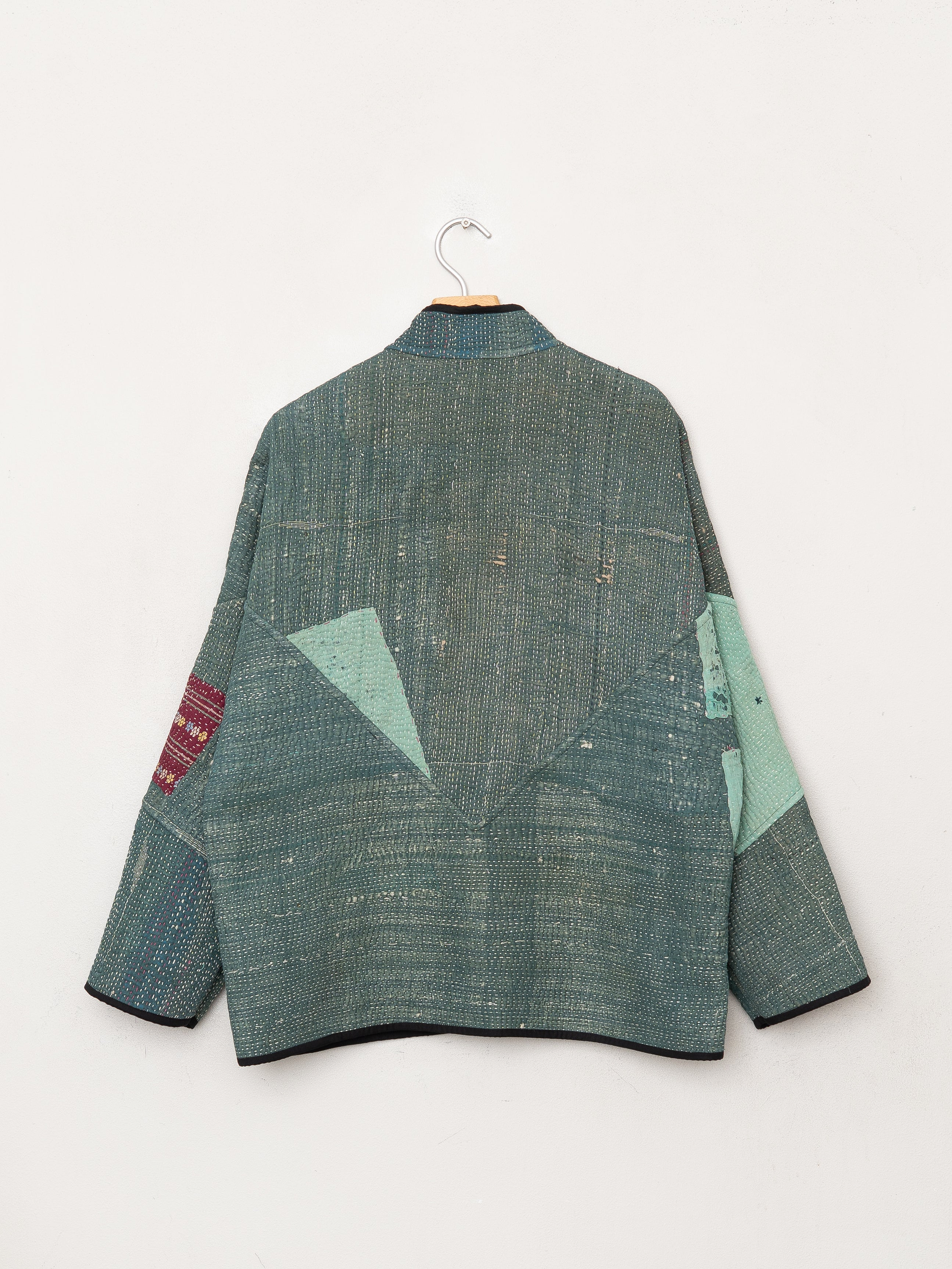The Ladhiya Quilted Patchwork Kantha Jacket