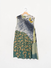 The Anan Short Dress  - Medium / Large - Upcycled Silk