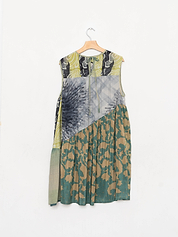 The Anan Short Dress  - Medium / Large - Upcycled Silk