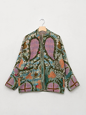 The Ladhiya Quilted Suzani Kantha Jacket Wholesale
