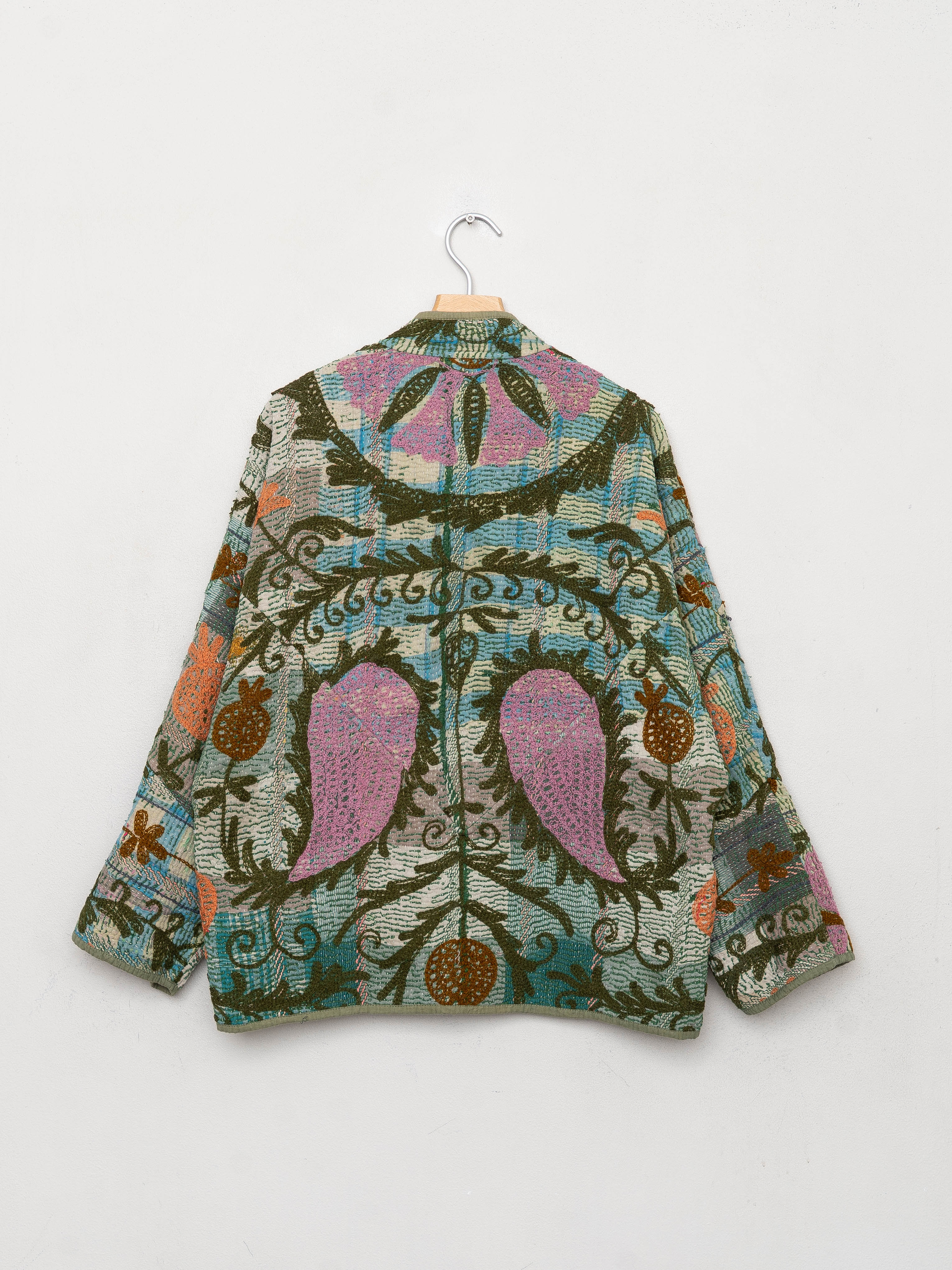 The Ladhiya Quilted Suzani Kantha Jacket Wholesale