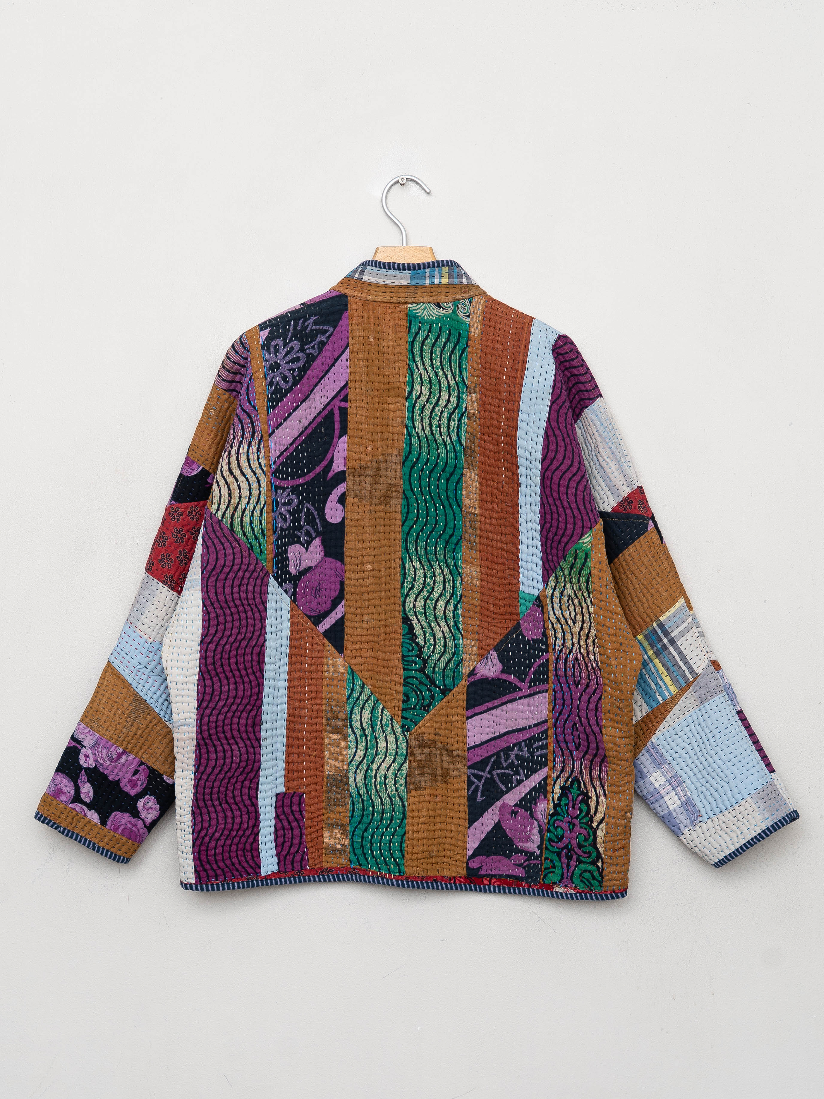 The Ladhiya Quilted Patchwork Kantha Jacket