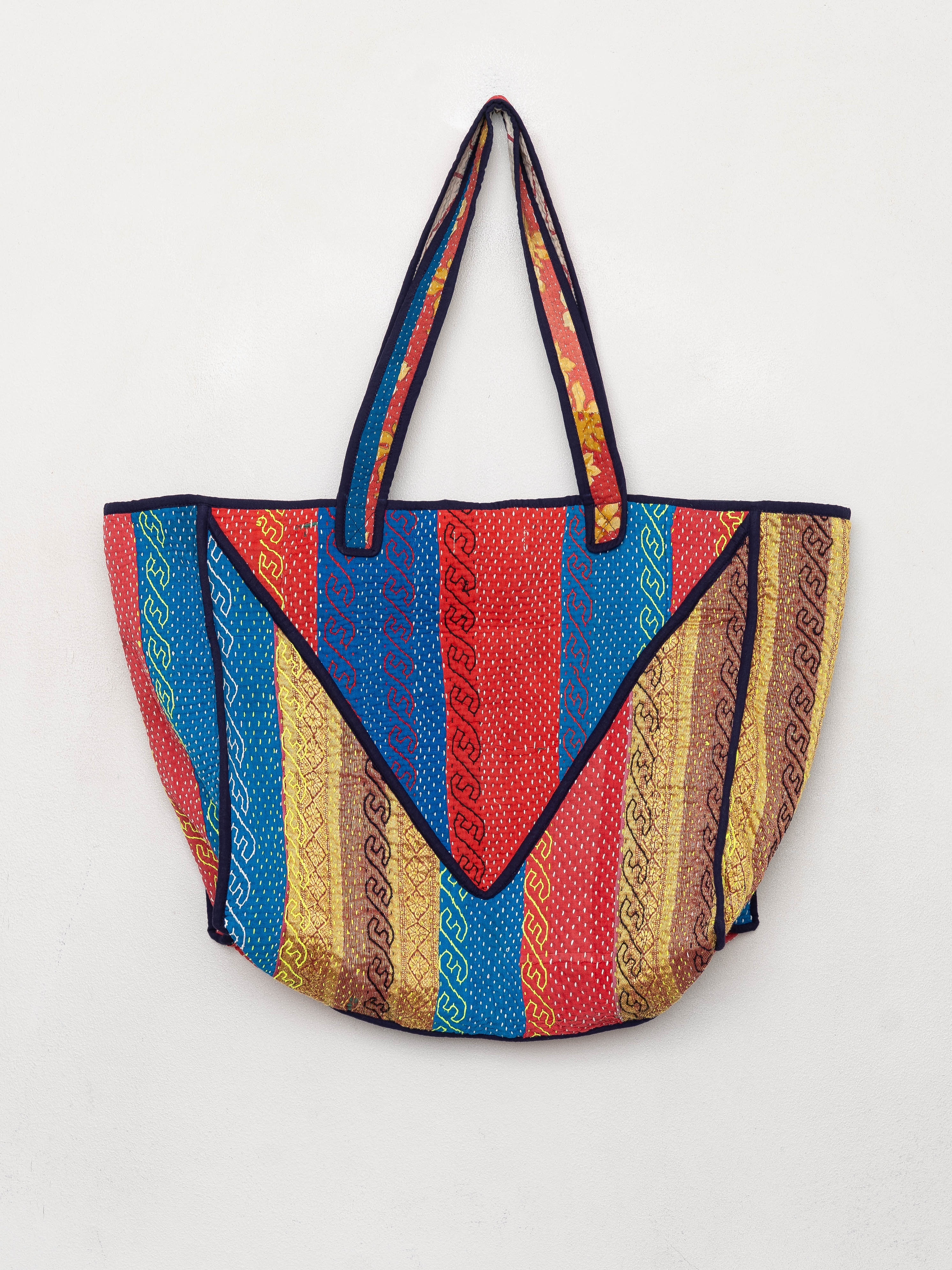 The Raksa Quilted Kantha Bag
