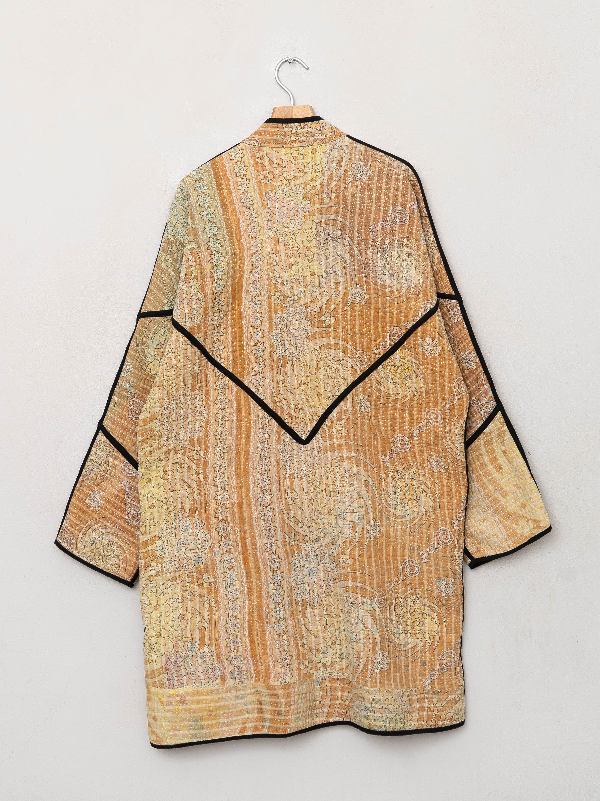 The Sai Quilted Patchwork Kantha Coat