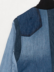 The Veda Denim Bomber Jacket - Small