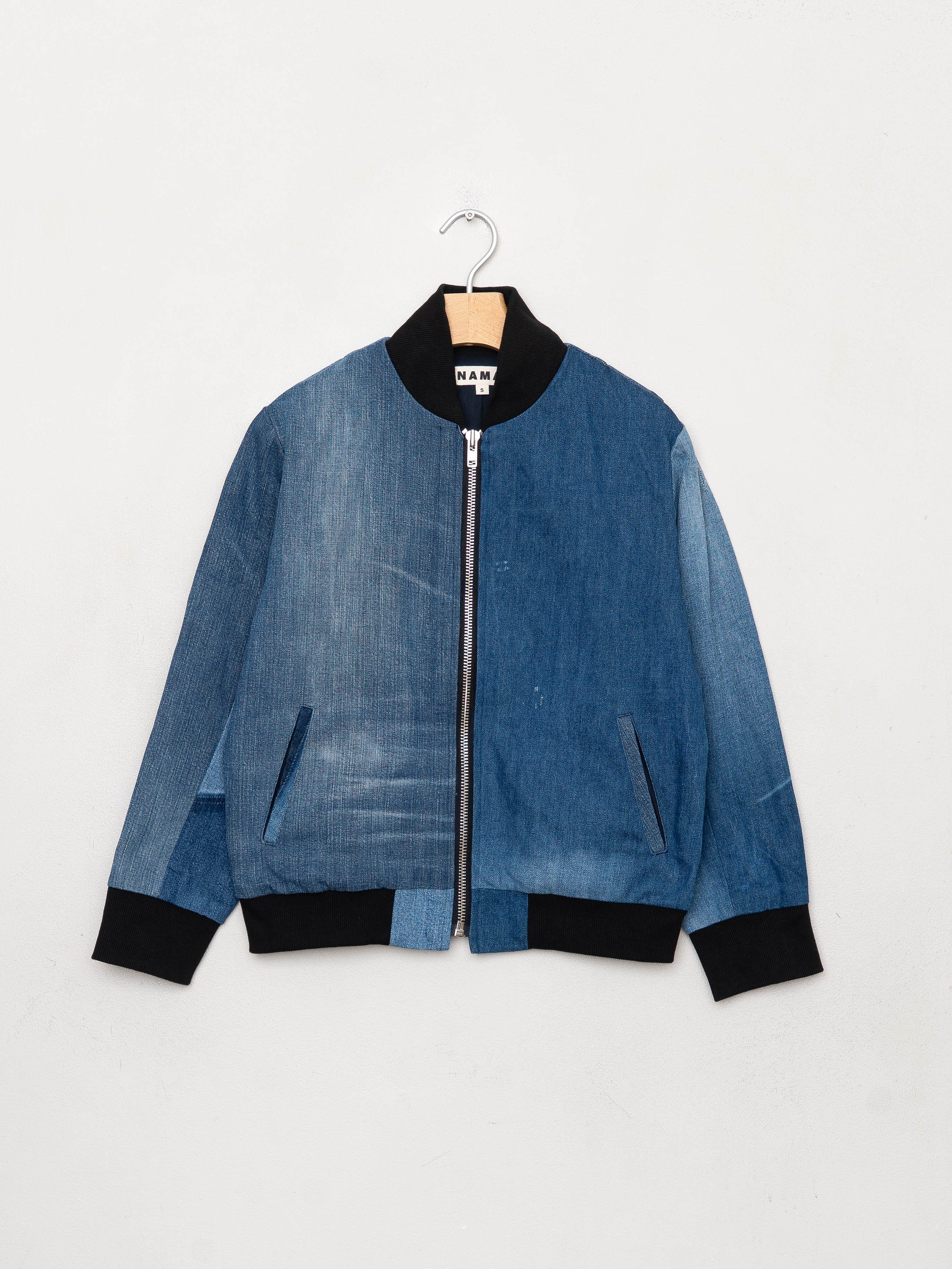 The Veda Denim Bomber Jacket - Small