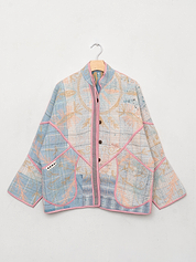 The Ladhiya Quilted Suzani Kantha Jacket Wholesale