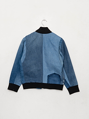 The Veda Denim Bomber Jacket - Small