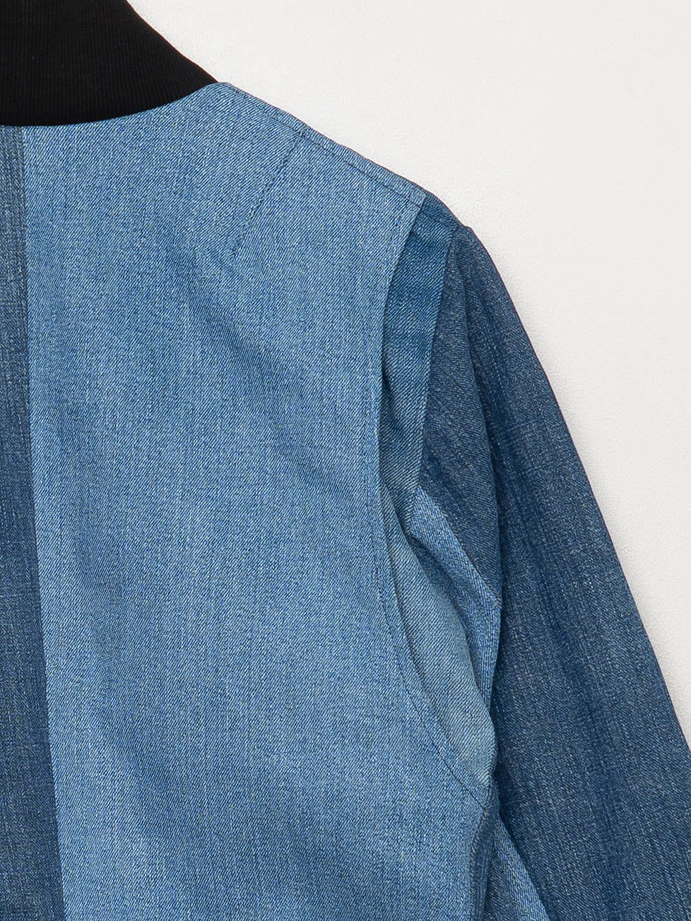 The Veda Denim Bomber Jacket - Small