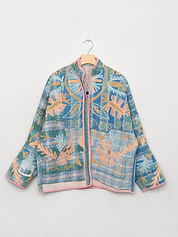 The Ladhiya Quilted Suzani Kantha Jacket Wholesale