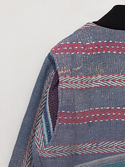The Veda Quilted One-of-a-Kind Bomber Jacket - Large