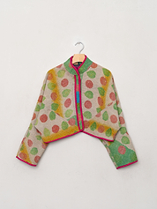 The Kaira Cropped Quilted Patchwork Kantha Jacket Wholesale