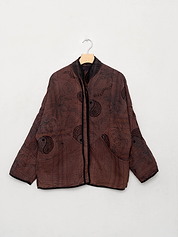 The Ladhiya Quilted Suzani Kantha Jacket