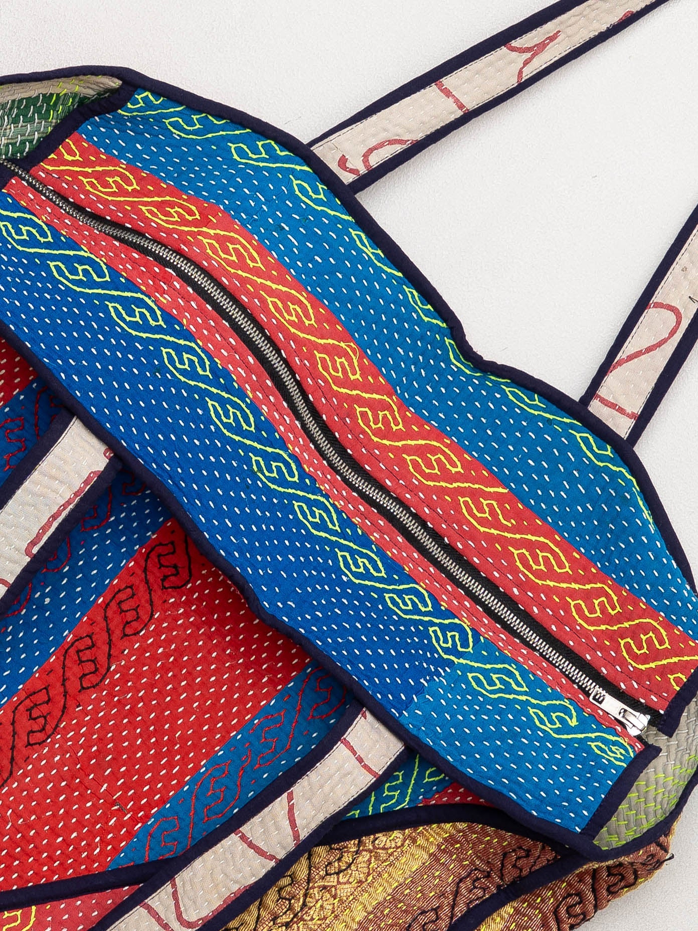 The Raksa Quilted Kantha Bag