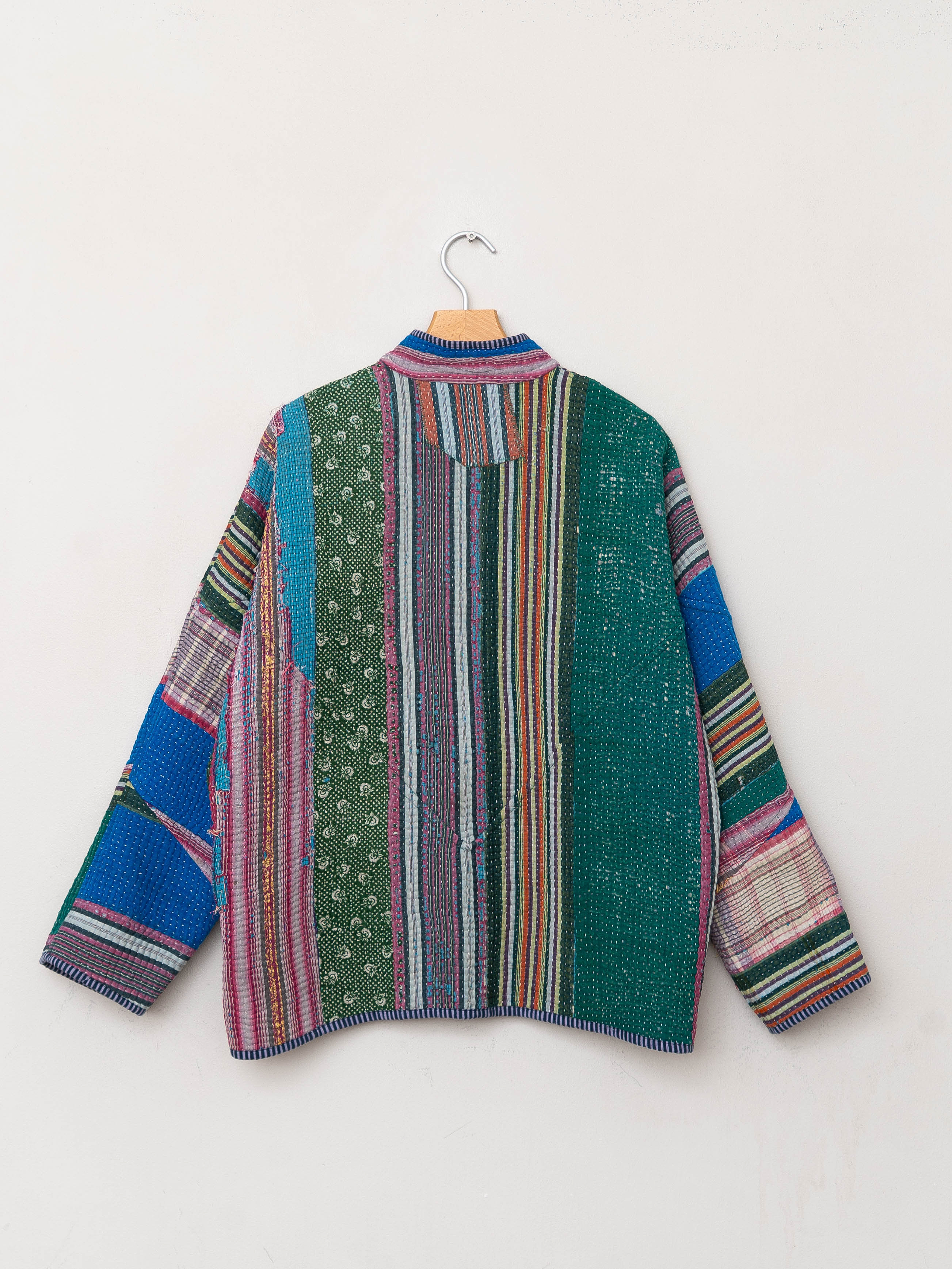 The Ladhiya Quilted Patchwork Kantha Jacket