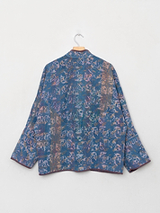 The Ladhiya Quilted Indigo Kantha Jacket Wholesale