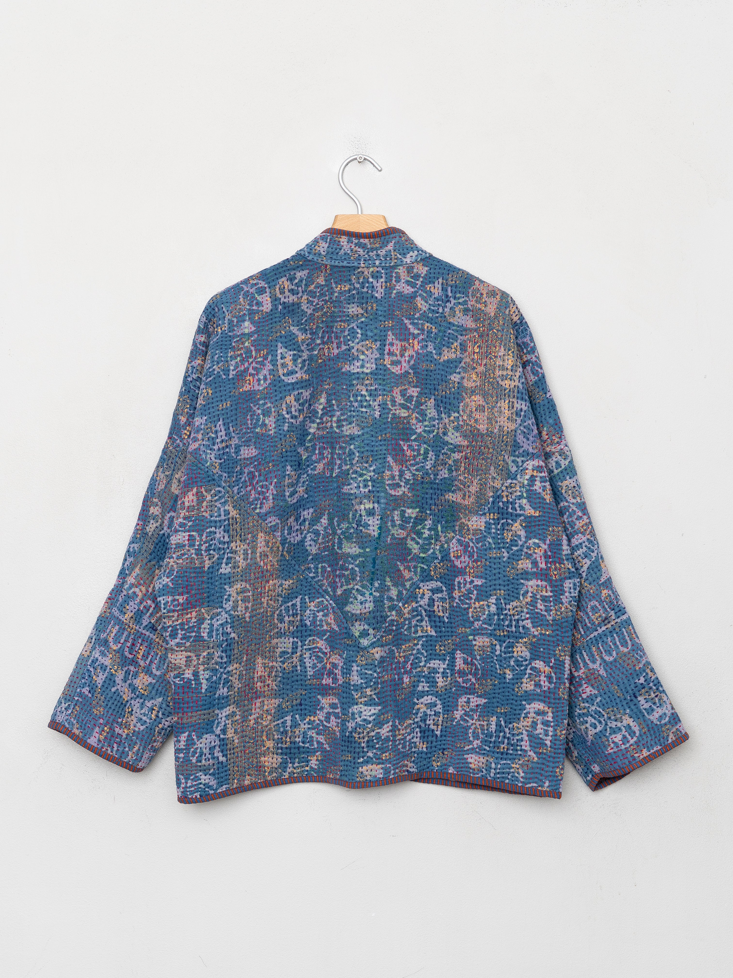 The Ladhiya Quilted Indigo Kantha Jacket Wholesale