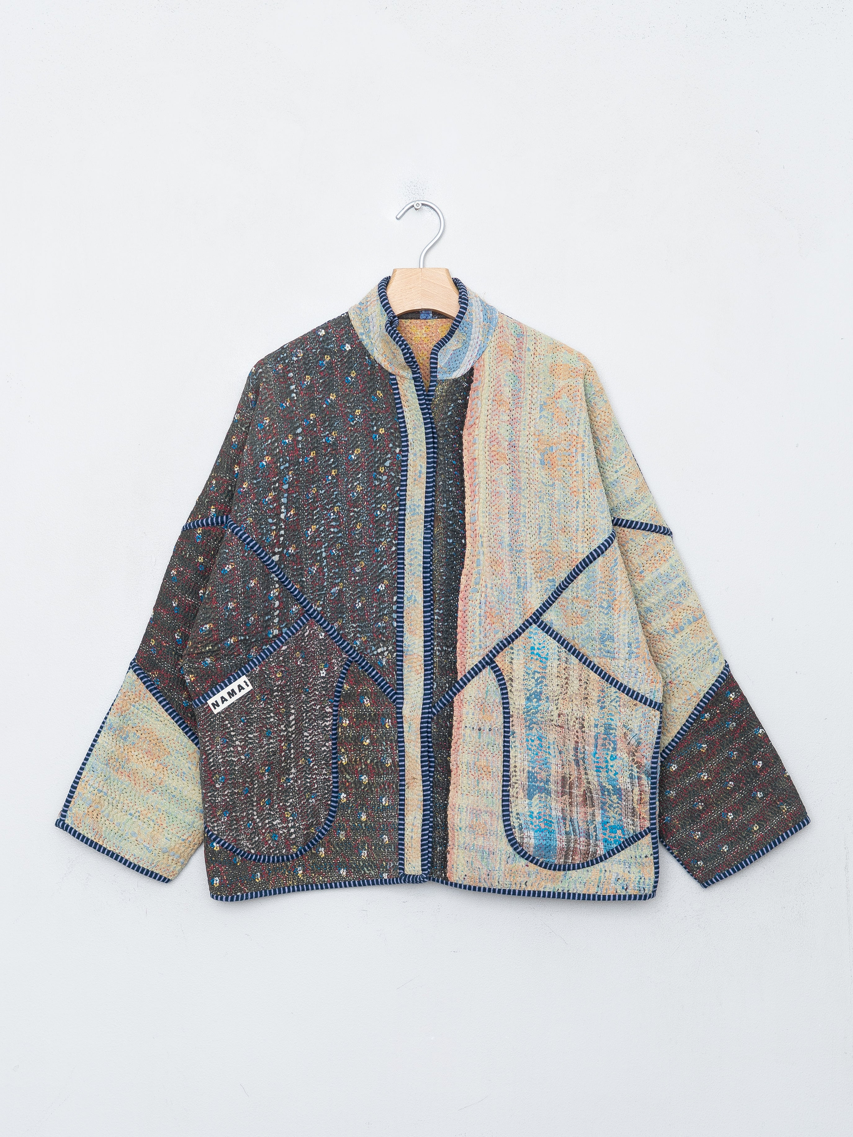 The Ladhiya Quilted Patchwork Kantha Jacket