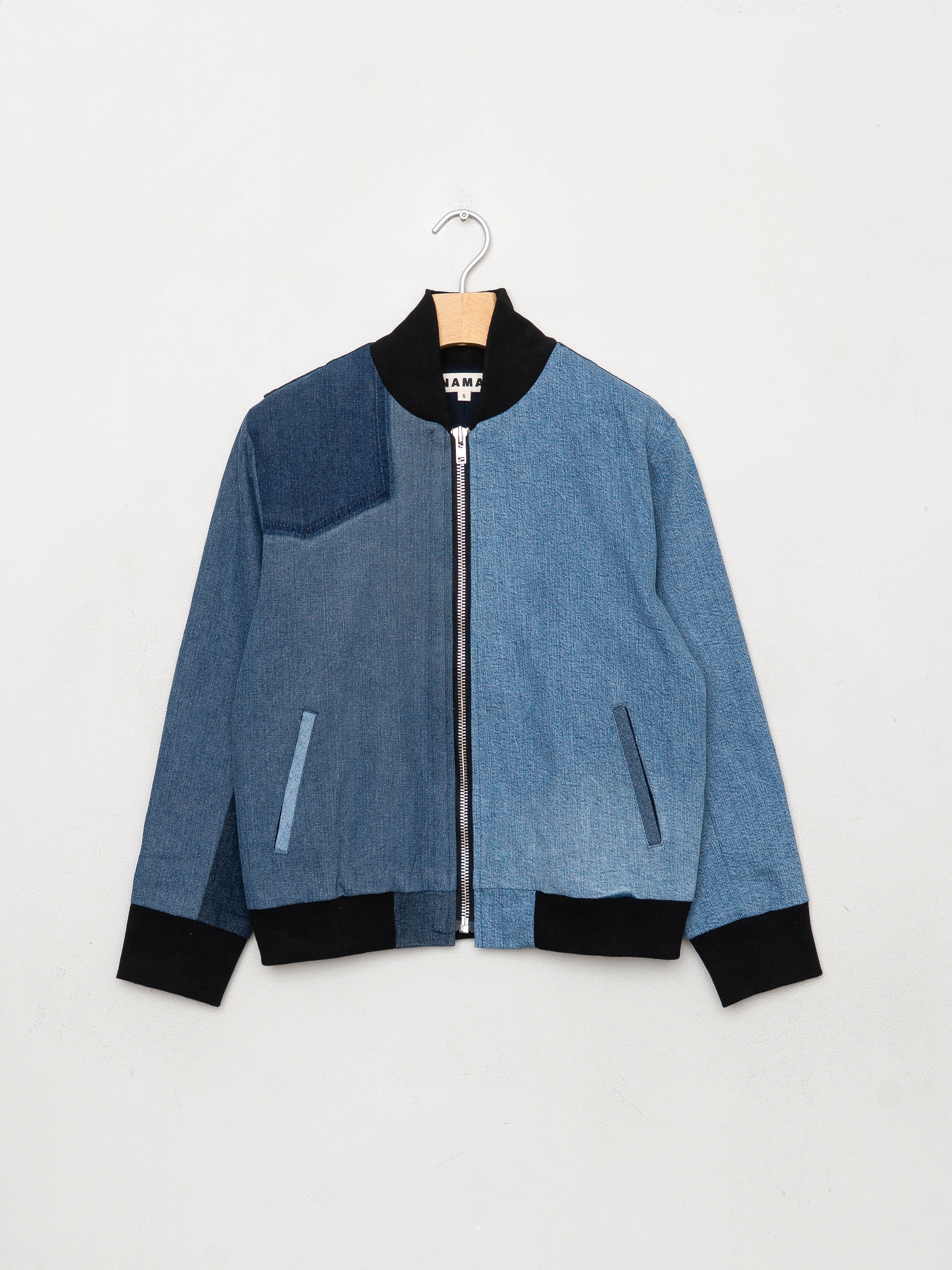 The Veda Denim Bomber Jacket - Small