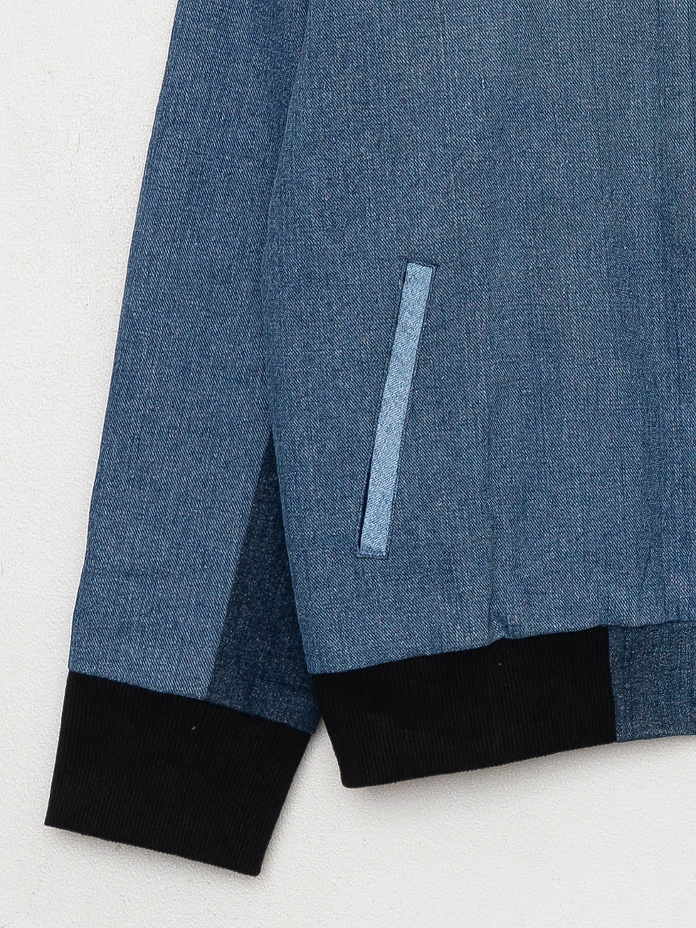 The Veda Denim Bomber Jacket - Small