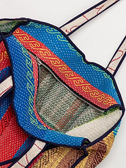 The Raksa Quilted Kantha Bag