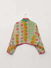 The Kaira Cropped Quilted Patchwork Kantha Jacket Wholesale