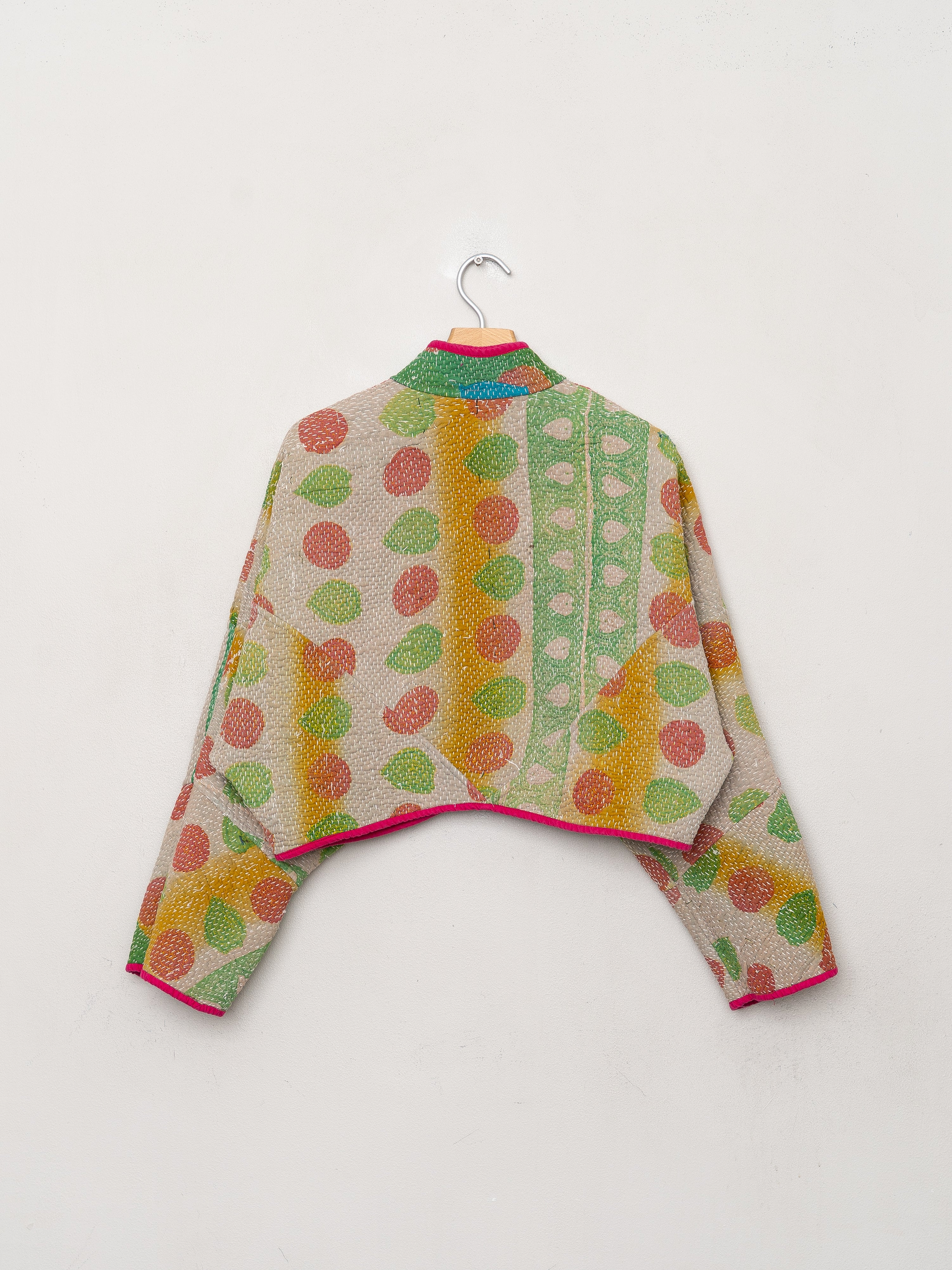 The Kaira Cropped Quilted Patchwork Kantha Jacket Wholesale