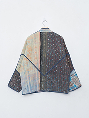 The Ladhiya Quilted Patchwork Kantha Jacket