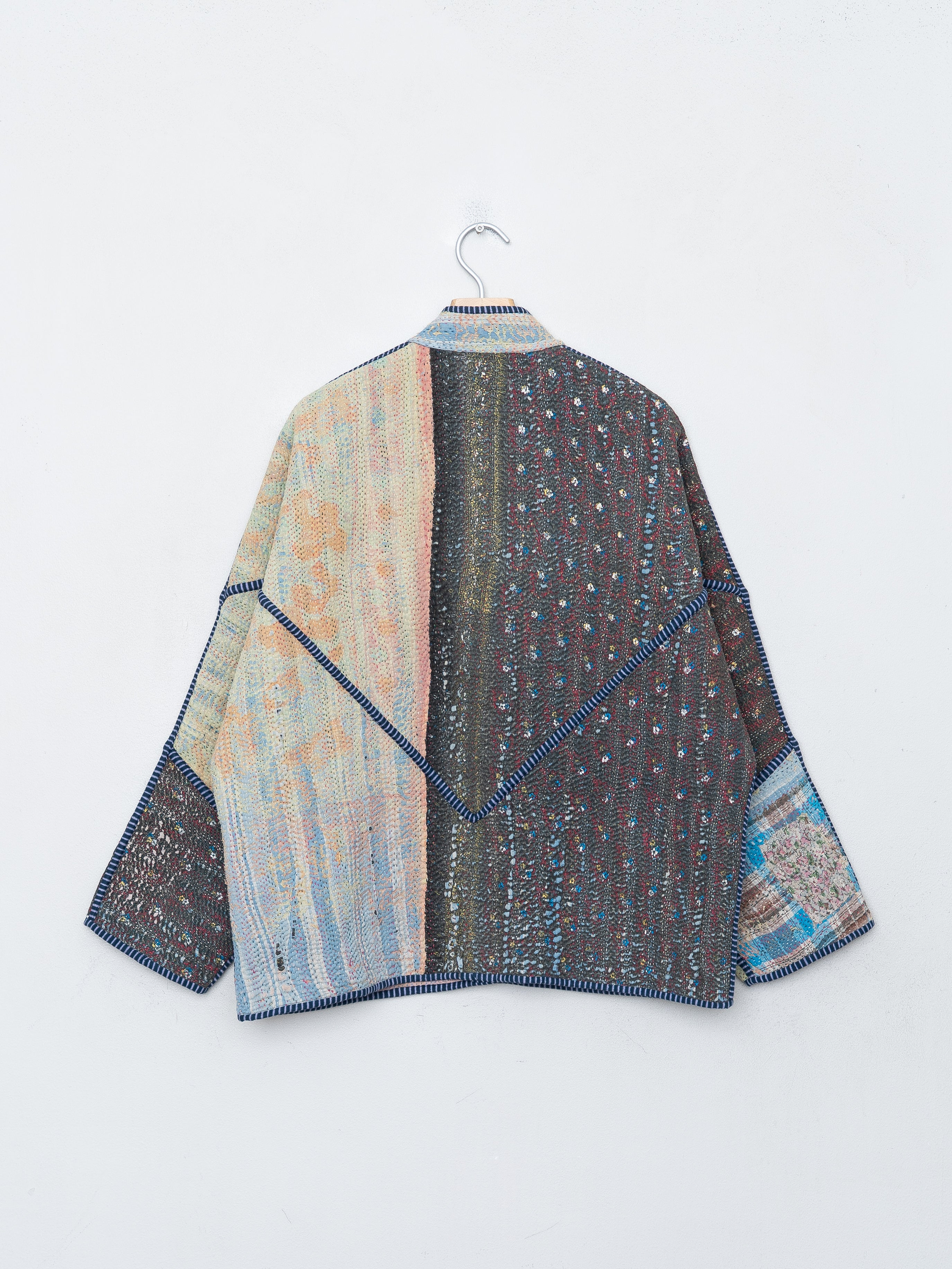 The Ladhiya Quilted Patchwork Kantha Jacket
