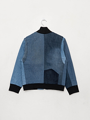 The Veda Denim Bomber Jacket - Small