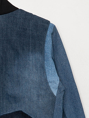 The Veda Denim Bomber Jacket - Small