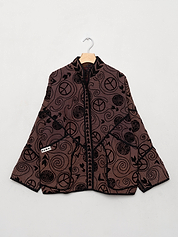 The Ladhiya Quilted Suzani Kantha Jacket