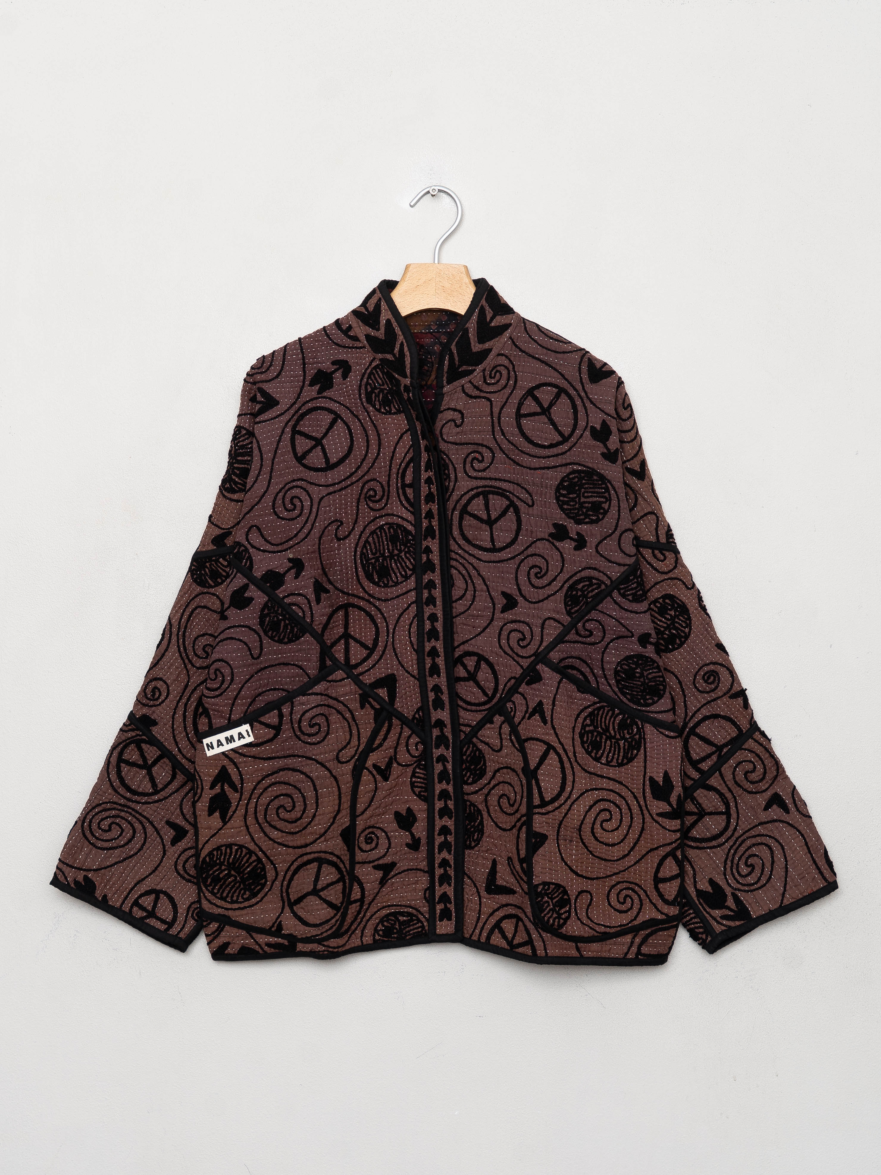 The Ladhiya Quilted Suzani Kantha Jacket