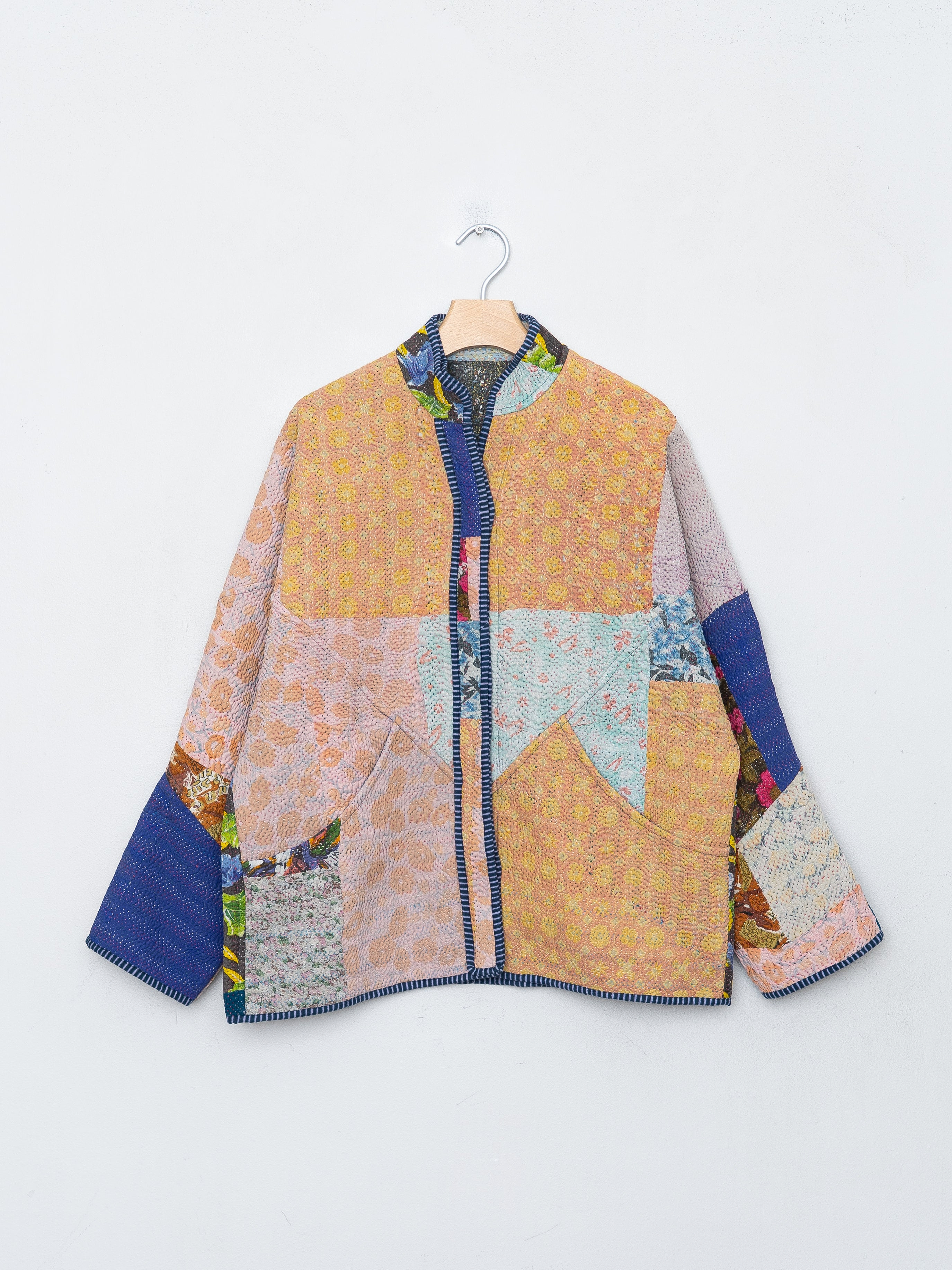 The Ladhiya Quilted Patchwork Kantha Jacket