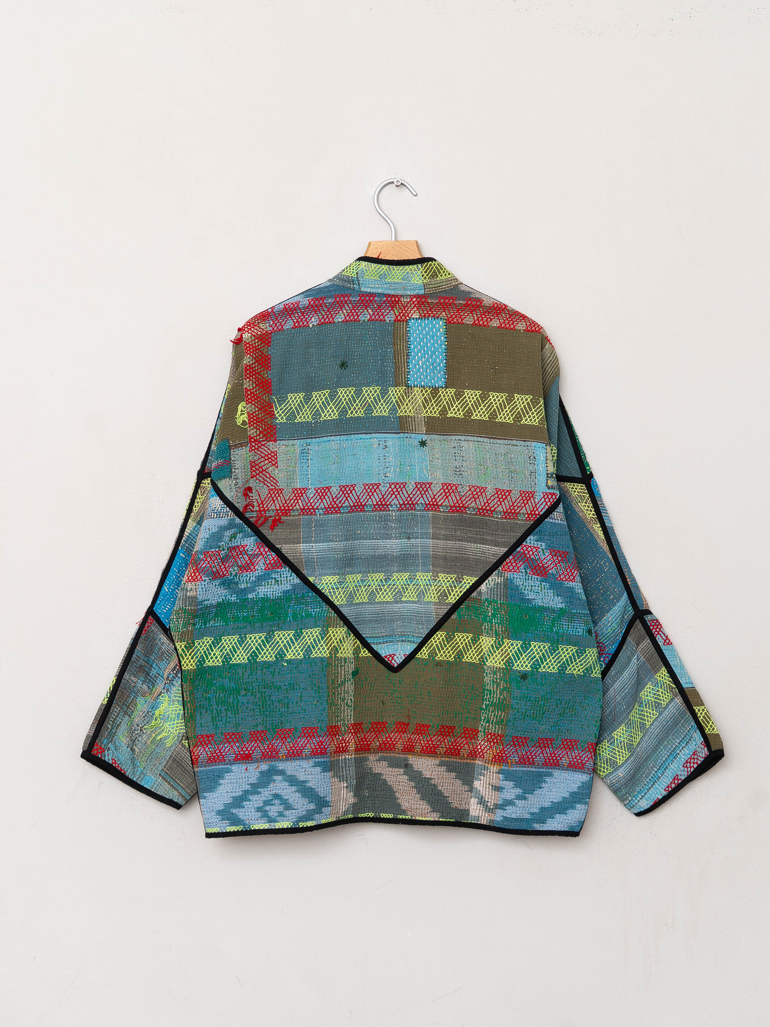 The Ladhiya Quilted Patchwork Kantha Jacket