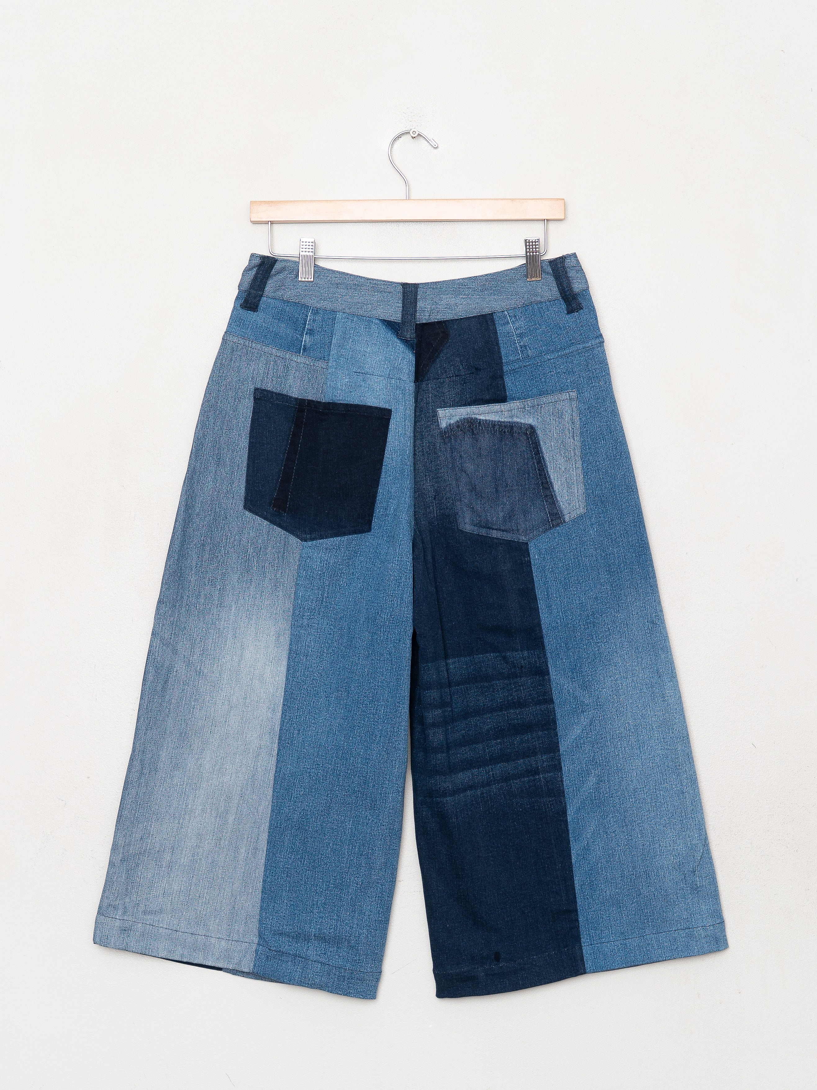 The Bindu Denim Bermuda Culotte Pant - Medium