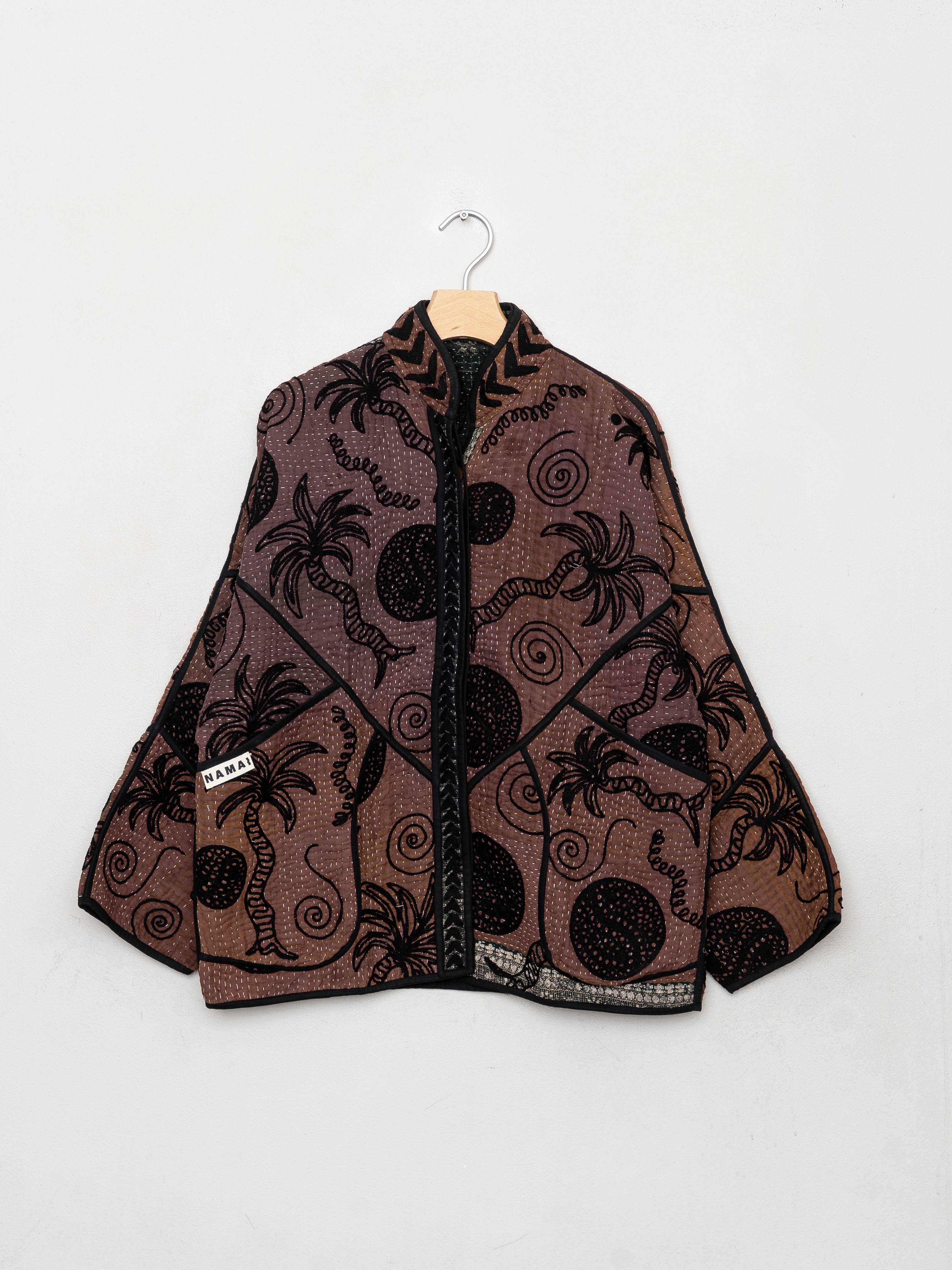 The Ladhiya Quilted Suzani Kantha Jacket