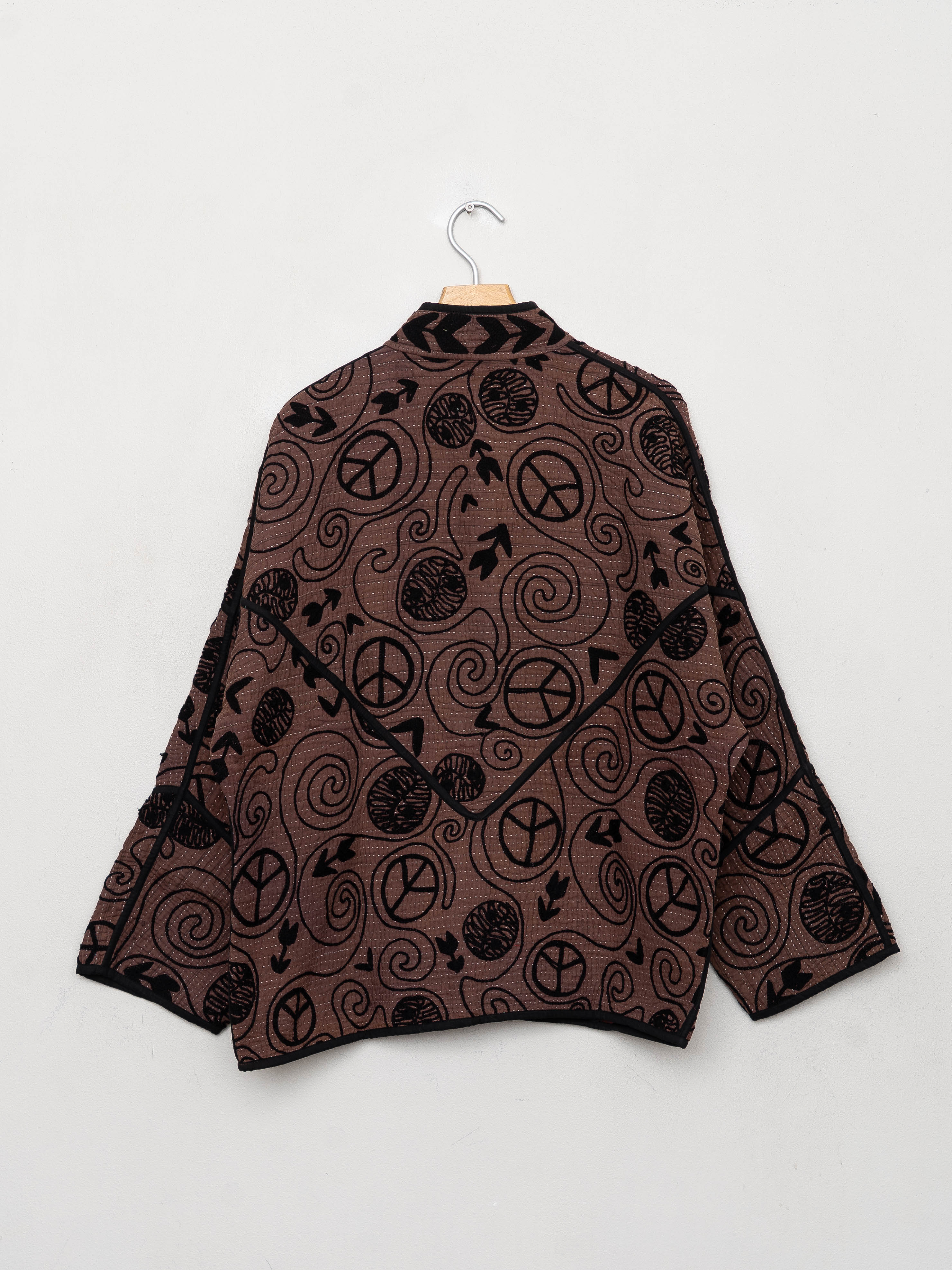 The Ladhiya Quilted Suzani Kantha Jacket