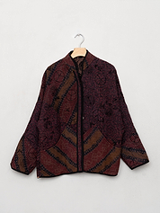 The Ladhiya Quilted Suzani Kantha Jacket