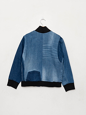 The Veda Denim Bomber Jacket - Small