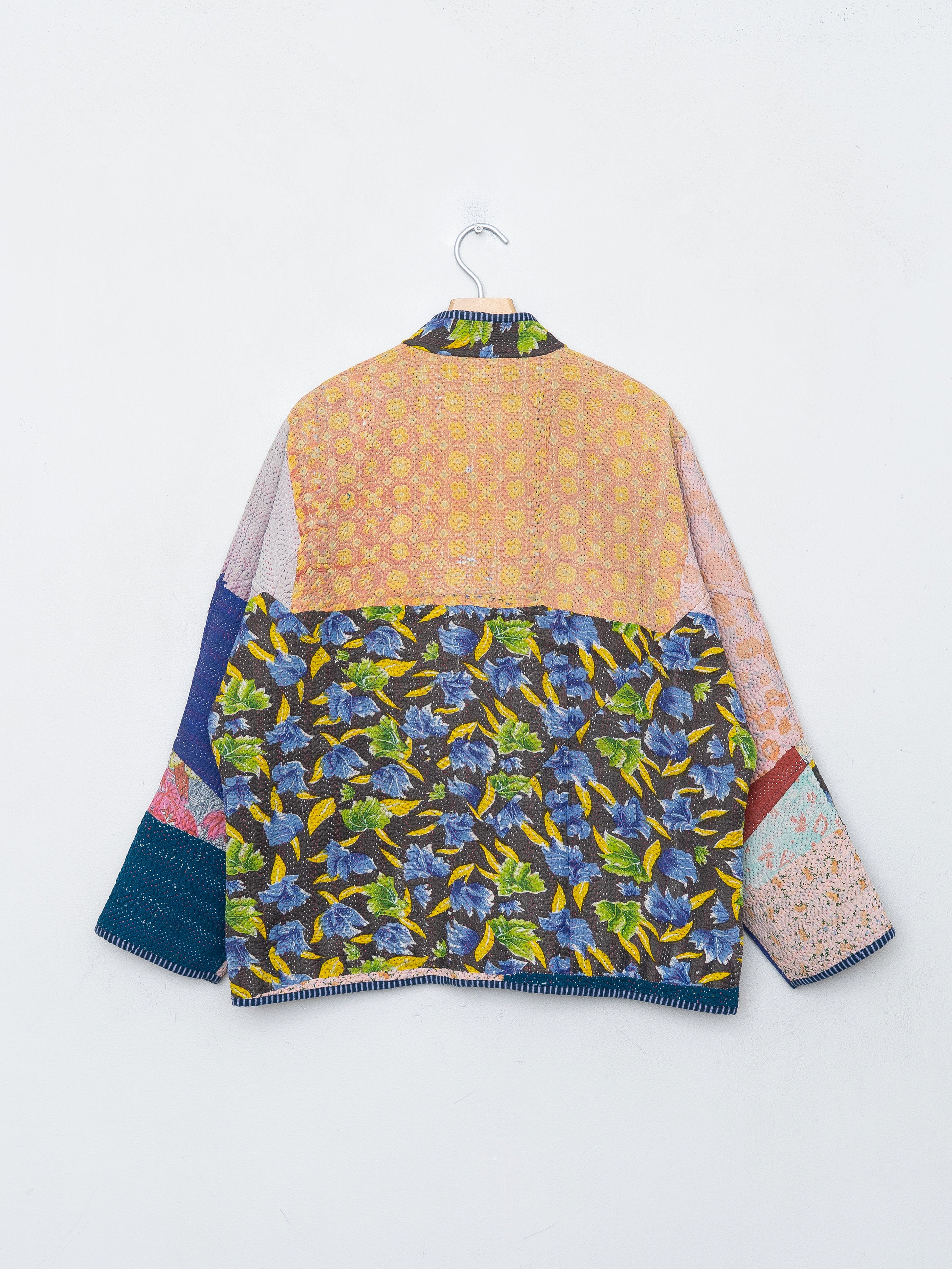 The Ladhiya Quilted Patchwork Kantha Jacket