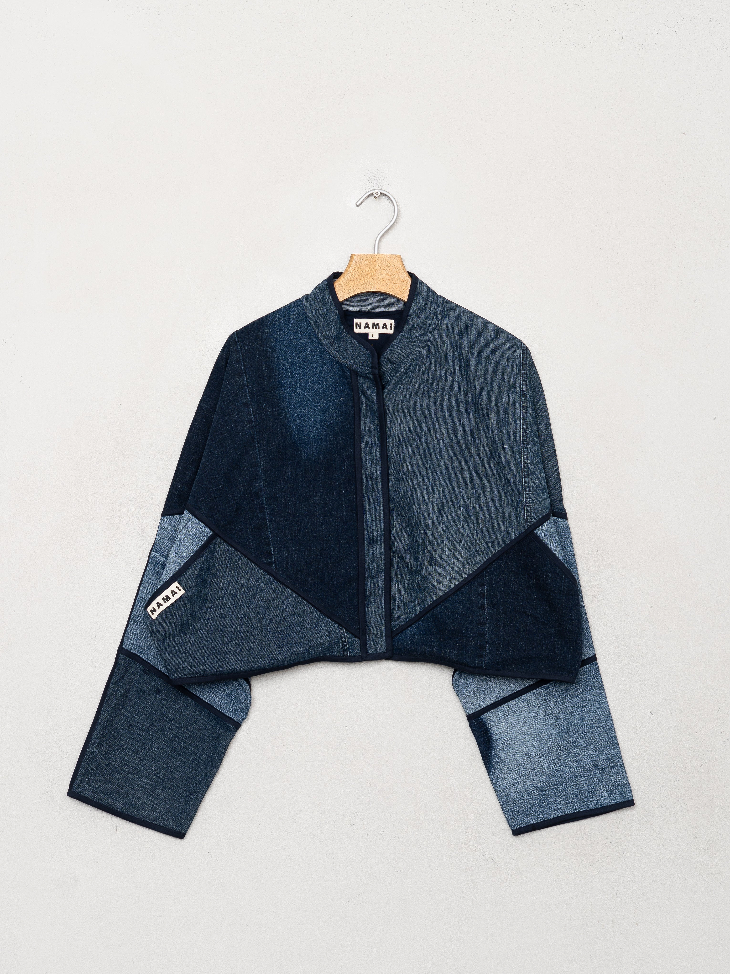 The Kaira Cropped Denim Jacket - Large