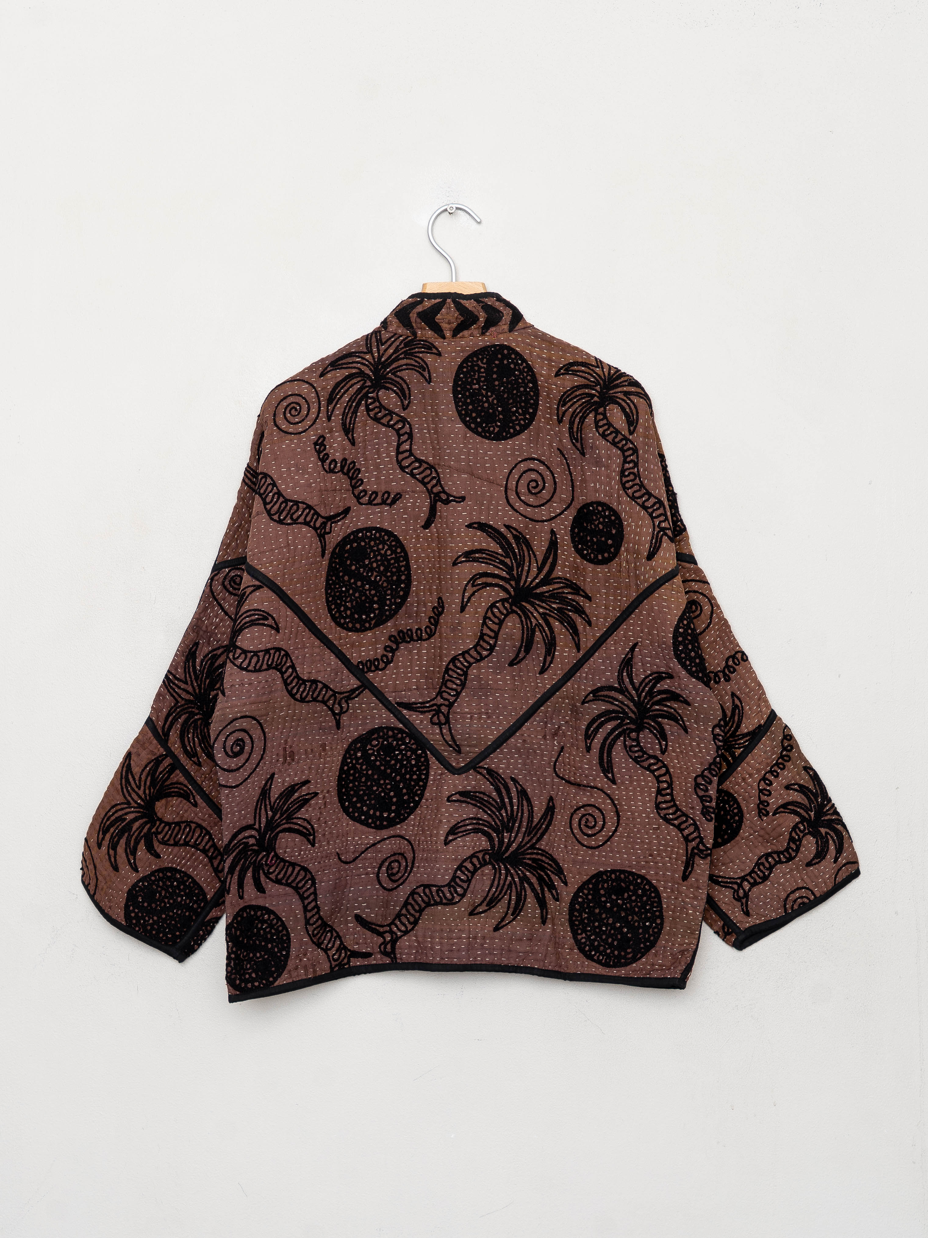 The Ladhiya Quilted Suzani Kantha Jacket