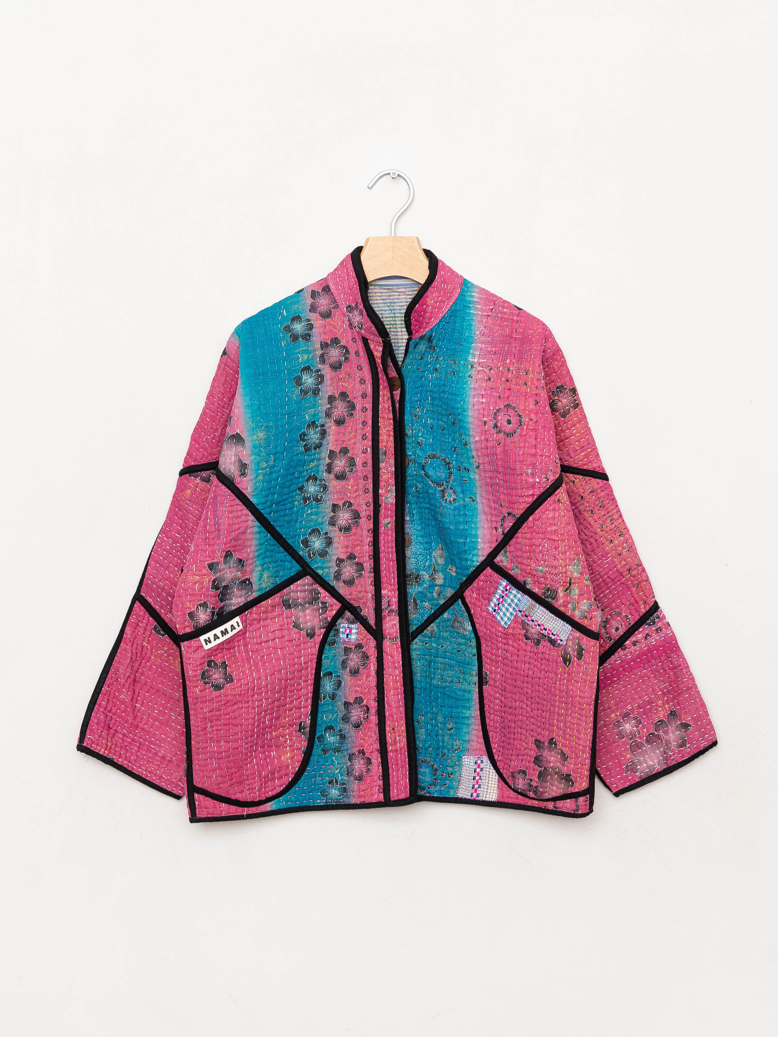 The Ladhiya Quilted Patchwork Kantha Jacket