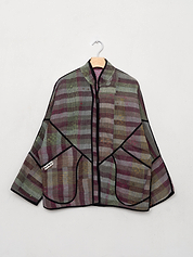 The Ladhiya Quilted Patchwork Kantha Jacket